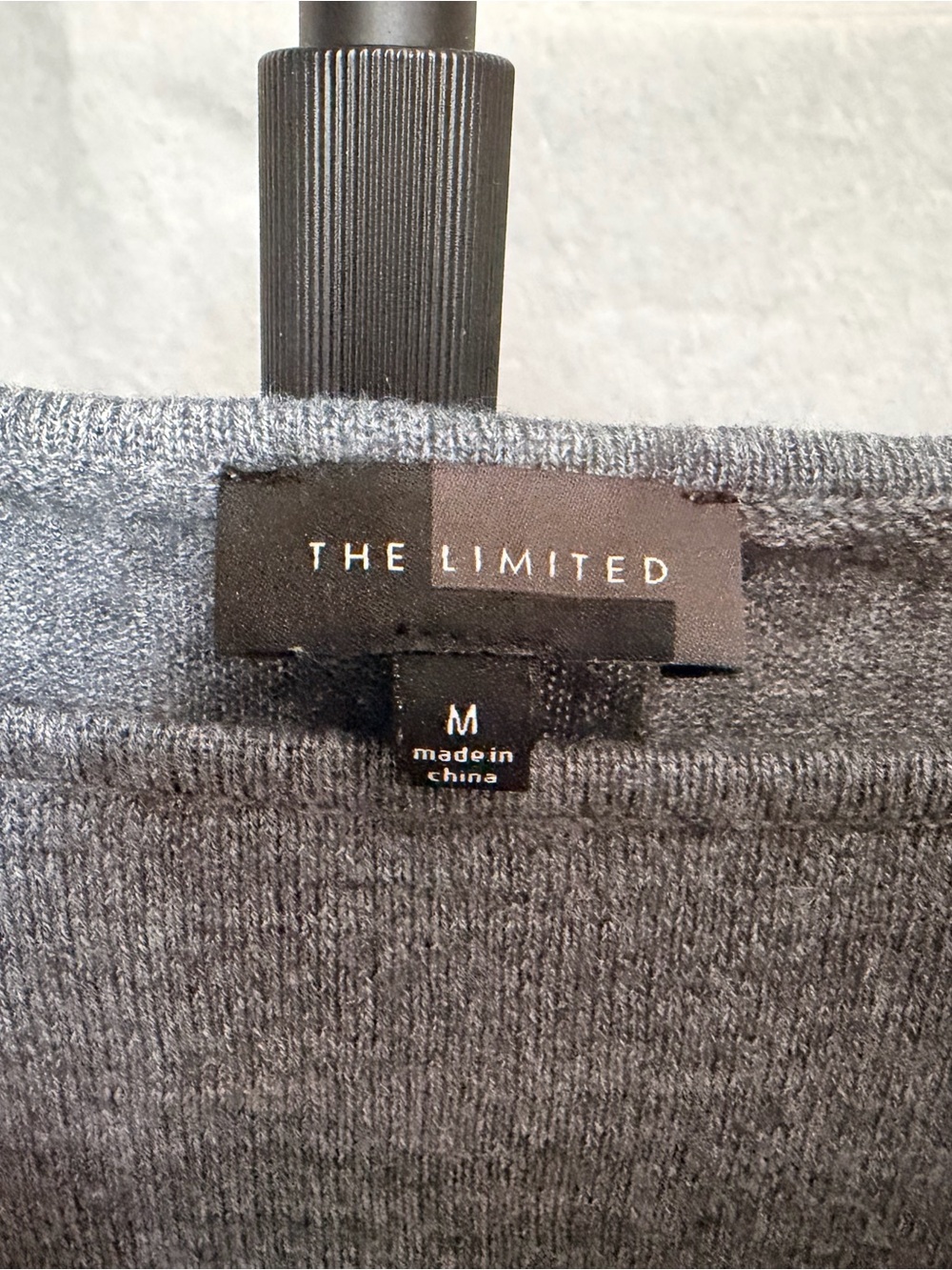 Striped Crewneck Sweater - Gray, Red & Camel - Picture 3 of 3